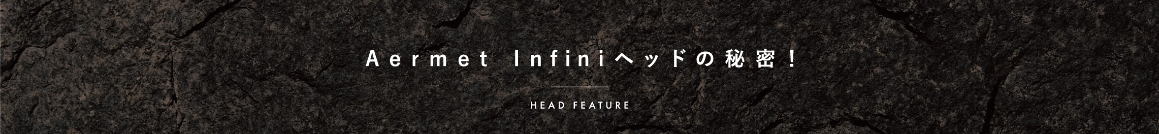 AerMet Infiniヘッド5つの秘密！ Head Feature