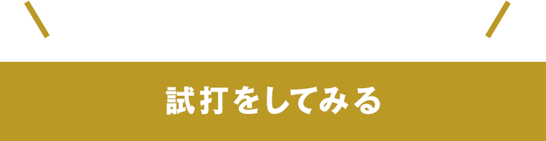 100聞は一打にしかず！試打を試してみる